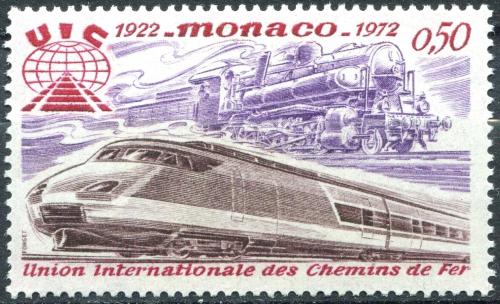 Poštová známka Monako 1972 Rychlovlak TGV Mi# 1034