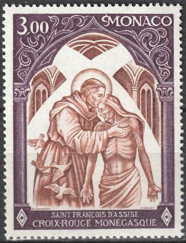 Poštová známka Monako 1972 František z Assisi Mi# 1040