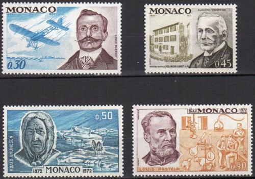 Poštové známky Monako 1972 Osobnosti Mi# 1057-60