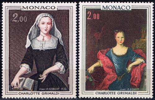 Poštové známky Monako 1973 Umenie Mi# 1102-03