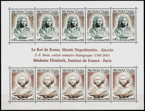 Poštové známky Monako 1974 Európa CEPT, sochy Mi# Block 7 Kat 30€