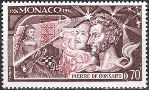 Poštová známka Monako 1974 Pierre de Ronsard, básník Mi# 1121