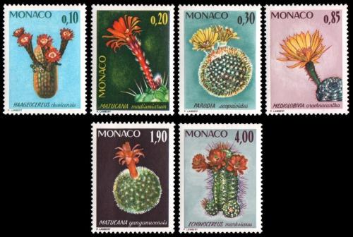 Poštové známky Monako 1974 Kaktusy Mi# 1154-59 Kat 15€