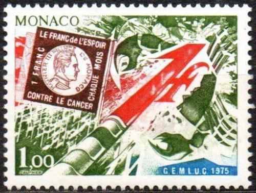 Poštová známka Monako 1975 Boj proti rakovinì Mi# 1178