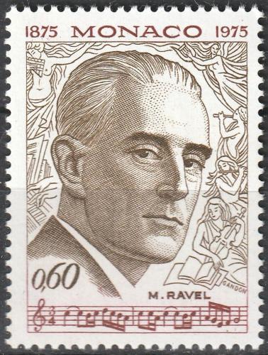 Poštová známka Monako 1975 Maurice Ravel, skladatel Mi# 1183
