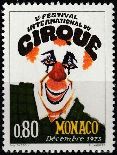 Potovn znmka Monako 1975 Mezinrodn cirkus v Monte Carlo Mi# 1184