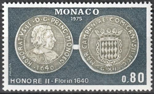 Poštová známka Monako 1975 Mince z roku 1640 Mi# 1185
