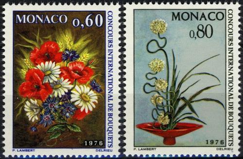Poštové známky Monako 1975 Kvety Mi# 1189-90