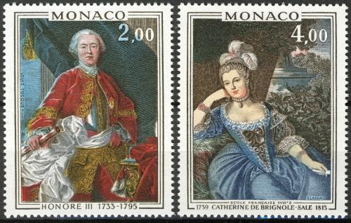Poštové známky Monako 1975 Umenie Mi# 1202-03 Kat 5€