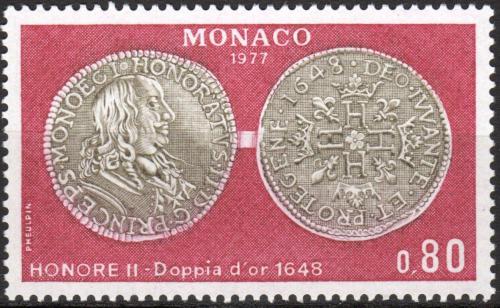 Poštová známka Monako 1977 Zlaté mince Mi# 1294