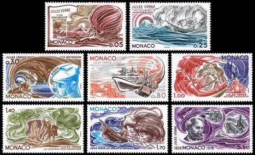 Poštové známky Monako 1978 Jules Verne Mi# 1305-12 Kat 8€
