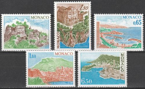 Poštové známky Monako 1978 Turistické zaujímavosti Mi# 1331-35 Kat 6.50€
