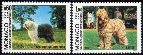 Poštové známky Monako 1982 Psy Mi# 1533-34 Kat 7.50€