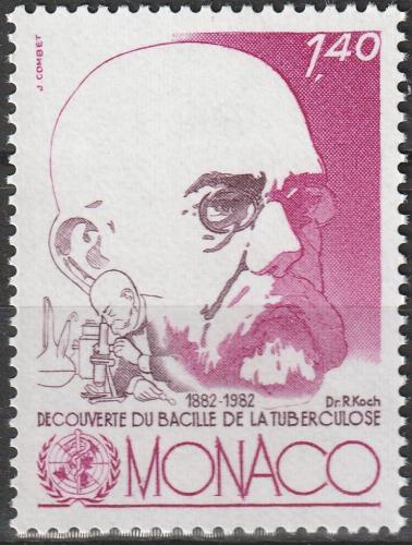 Poštová známka Monako 1982 Robert Koch Mi# 1537