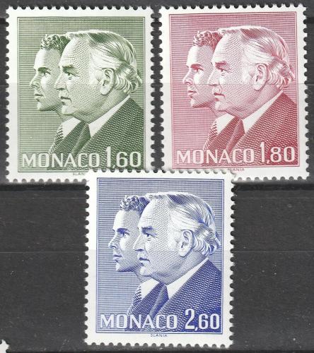 Poštové známky Monako 1982 Kníže Rainier III. a princ Albert Mi# 1543-45