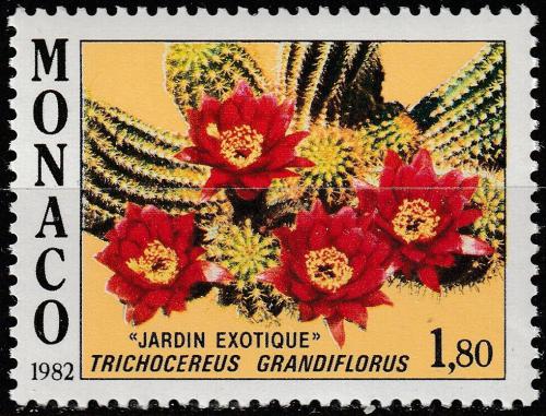 Poštová známka Monako 1982 Trichocereus grandiflorus Mi# 1547