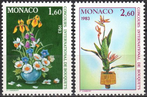 Poštové známky Monako 1982 Kvety Mi# 1558-59