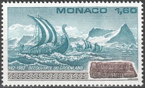 Poštová známka Monako 1982 Vikingská loï Mi# 1565