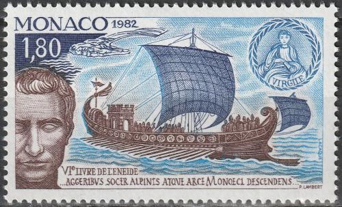 Poštová známka Monako 1982 Øímská loï Mi# 1566