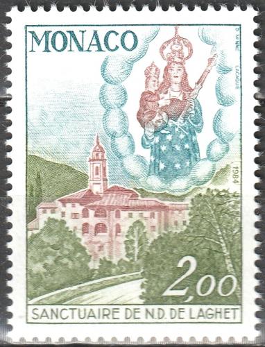 Poštová známka Monako 1984 Panna Marie a kostol Mi# 1630