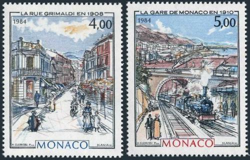 Poštové známky Monako 1984 Monako za starých èasù Mi# 1649-50 Kat 8€