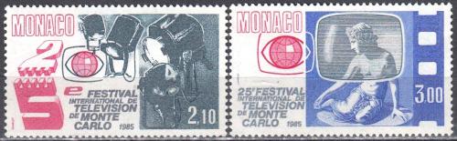 Potovn znmky Monako 1984 Mezinrodn filmov festival v Monte Carlo Mi# 1662-63