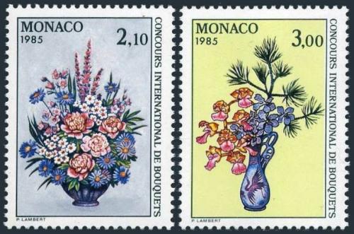 Poštové známky Monako 1984 Kvety Mi# 1664-65