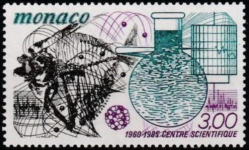 Poštová známka Monako 1985 Vìdecké centrum, 25. výroèie Mi# 1696