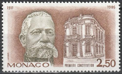 Poštová známka Monako 1986 Kníže Albert I. Mi# 1757