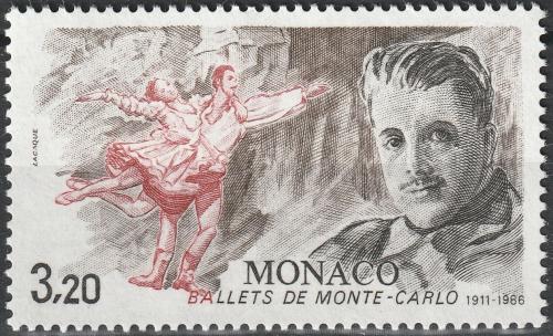 Poštová známka Monako 1986 Monacký balet, 75. výroèie Mi# 1758