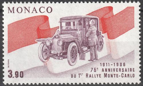 Poštová známka Monako 1986 Rallye Monte Carlo, 75. výroèie Mi# 1759
