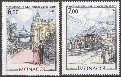 Poštové známky Monako 1986 Monte Carlo a Monaco Mi# 1769-70 Kat 9€