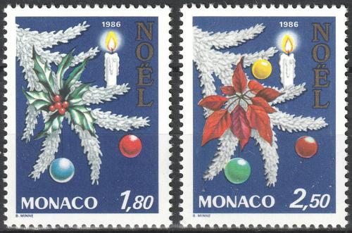 Poštové známky Monako 1986 Vianoce Mi# 1779-80