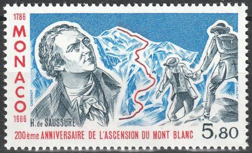 Poštová známka Monako 1986 Pøírodovìdci Mi# 1781