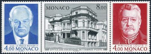 Poštové známky Monako 1987 Kníže Rainier III. a Louis II. Mi# 1791-93 Kat 8€