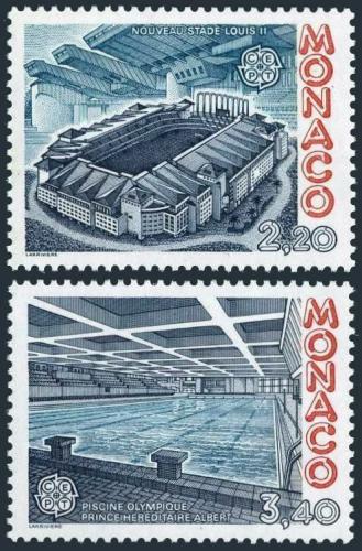 Poštové známky Monako 1987 Európa CEPT, moderní architektura Mi# 1794-95