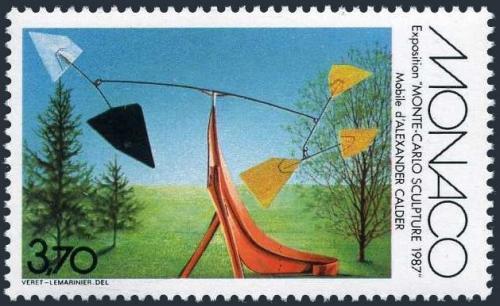 Poštová známka Monako 1987 Moderné umenie, Alexander Calder Mi# 1807
