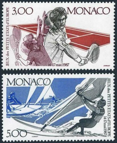 Poštové známky Monako 1987 Šport Mi# 1808-09 Kat 5€