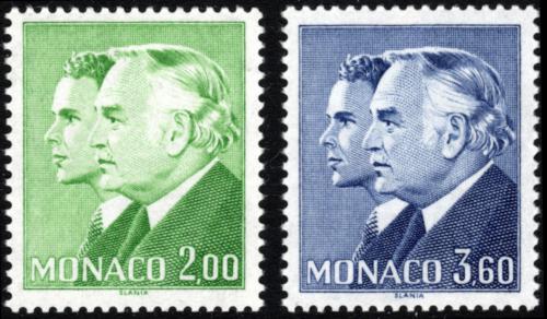 Poštové známky Monako 1987 Kníže Rainier III. a princ Albert Mi# 1818-19 Kat 4.50€
