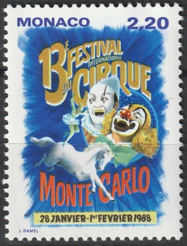 Poštová známka Monako 1987 Cirkus Mi# 1825