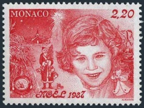 Poštová známka Monako 1987 Vianoce Mi# 1828