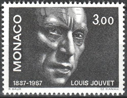 Poštová známka Monako 1987 Louis Jouvet, herec Mi# 1833
