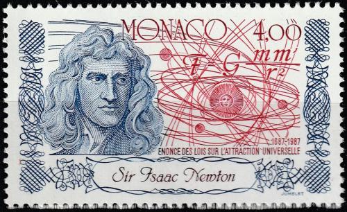 Poštová známka Monako 1987 Isaac Newton Mi# 1837