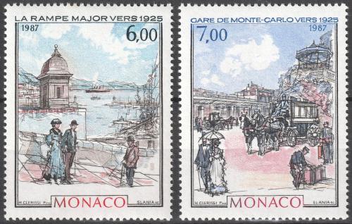Poštová známka Monako 1987 Monte Carlo a Monaco Mi# 1841-42 Kat 8.50€