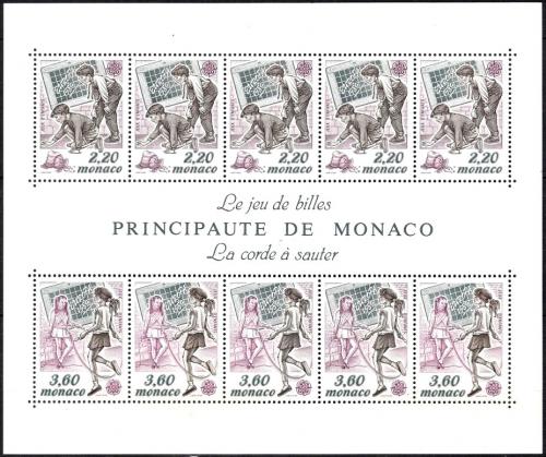 Poštové známky Monako 1989 Európa CEPT, dìtské hry Mi# Block 44 Kat 22€