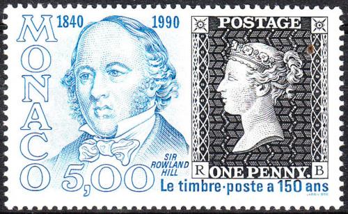 Poštová známka Monako 1990 Penny Black, 150. výroèie Mi# 1956