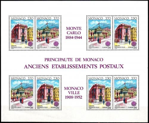 Poštové známky Monako 1990 Európa CEPT, pošta Mi# Block 47 Kat 20€