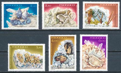Poštové známky Monako 1990 Minerály Mi# 1967-72 Kat 11€