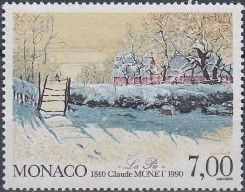 Potov znmka Monako 1990 Umenie, Claude Monet Mi# 1988 - zvi obrzok