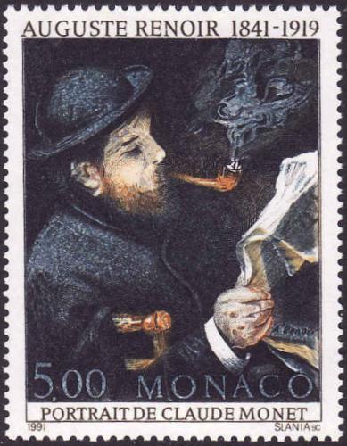 Poštová známka Monako 1991 Umenie, Pierre-Auguste Renoir Mi# 2030